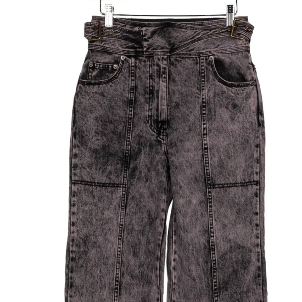 Ulla Johnson High Rise Wide-Leg Jeans – Washed Grey Denim